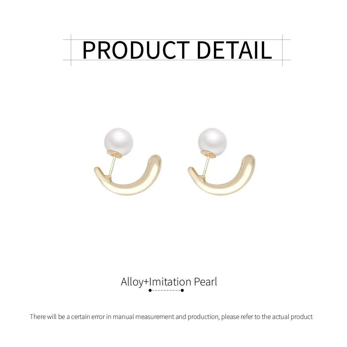 Premium Pearl Earrings Elegant Simple Design Timeless Fashion Jewelry for Women