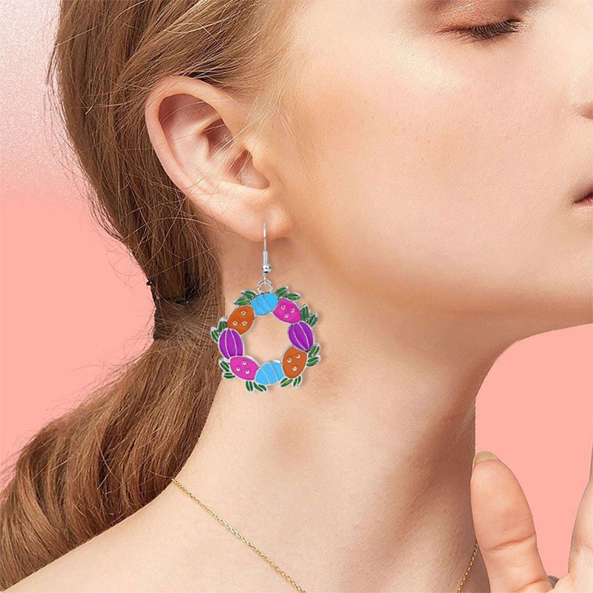 Cute Cartoon Earrings Funny Jewelry Gift for Girls Perfect for Birthdays Parties - Rabbit ears
