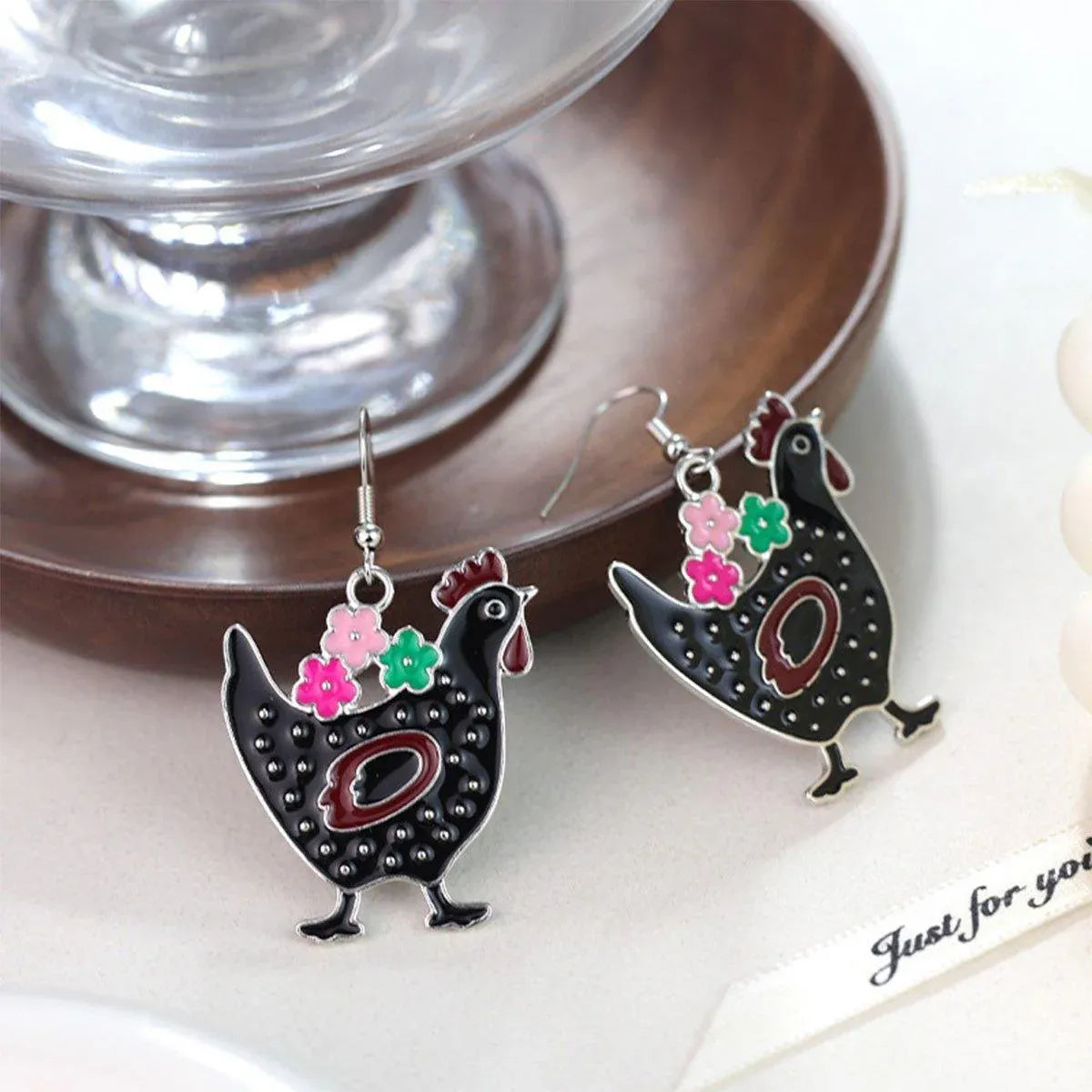 Cute Cartoon Earrings Funny Jewelry Gift for Girls Perfect for Birthdays Parties - Rabbit ears