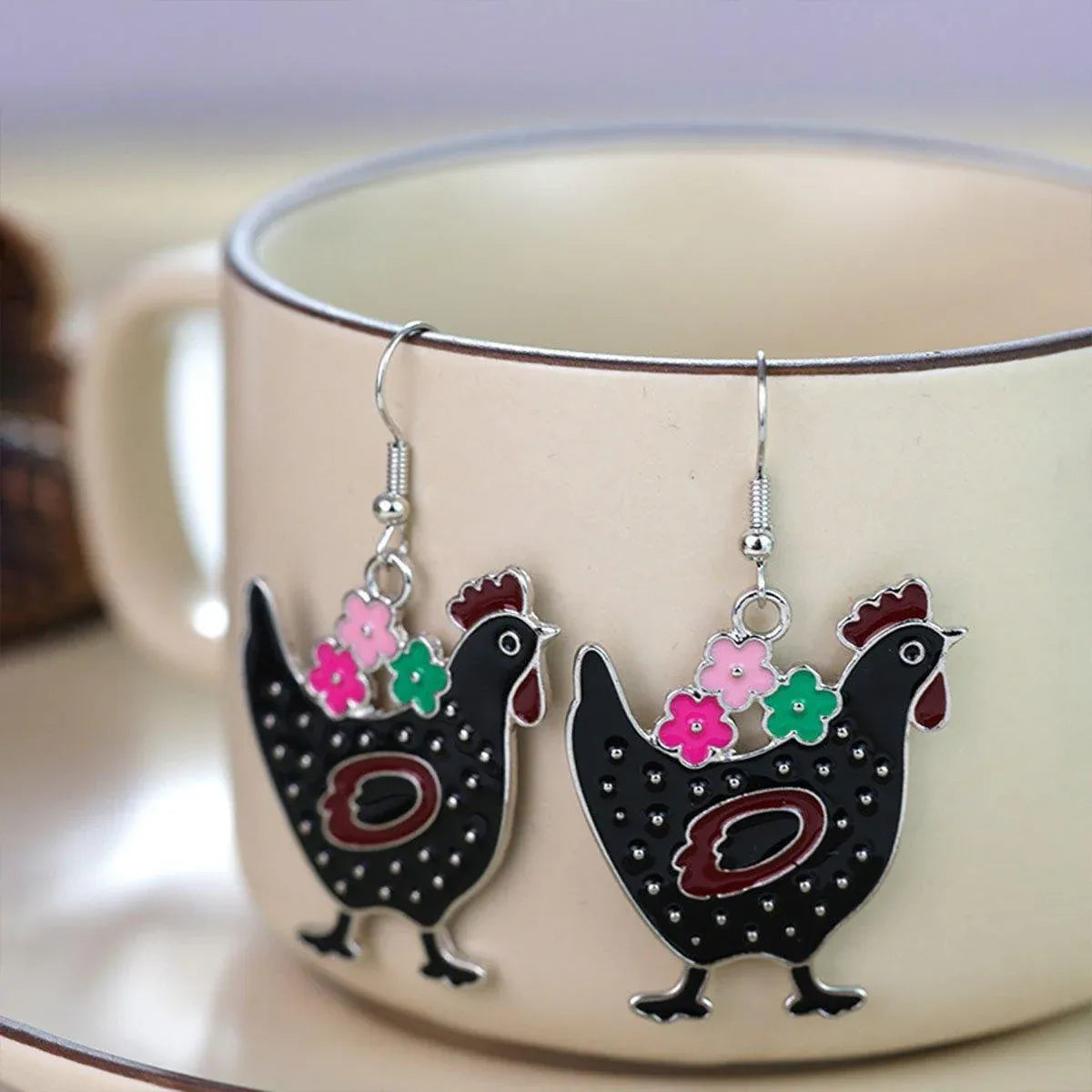 Cute Cartoon Earrings Funny Jewelry Gift for Girls Perfect for Birthdays Parties - Rabbit ears