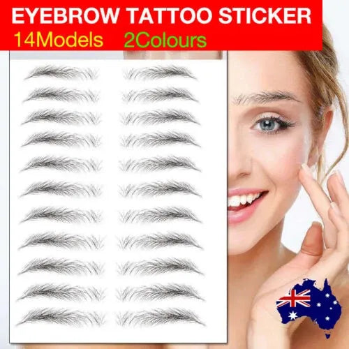 3D Waterproof Eyebrow Tattoo Sticker Hair-Like Natural Brows for Sparse Eyebrows - E11