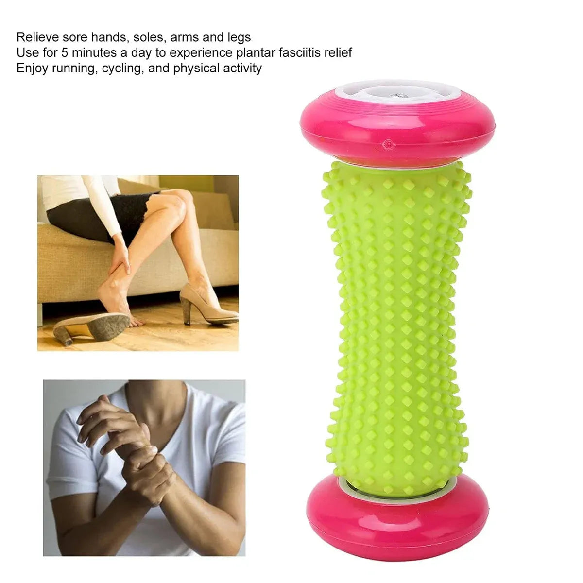 Foot Massage Roller Muscle Relaxation Arch Care Yoga Fitness Tool - Blue