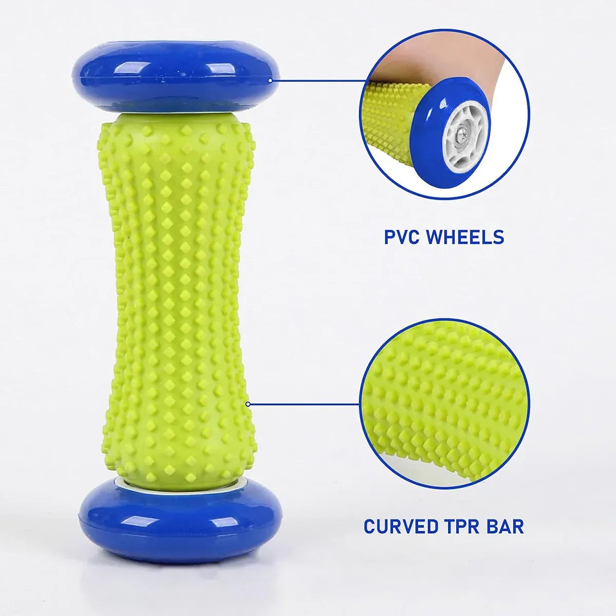 Foot Massage Roller Muscle Relaxation Arch Care Yoga Fitness Tool - Pink