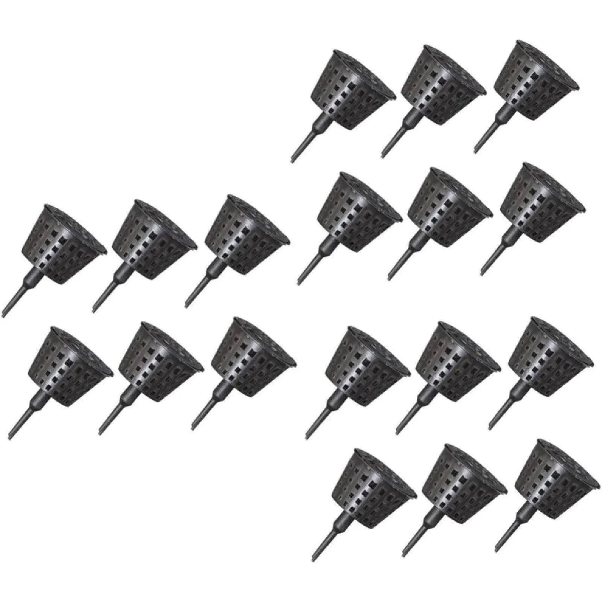 100x Plastic Fertilizer Baskets with Lid Balcony Gardening Tools Bonsai Supplies
