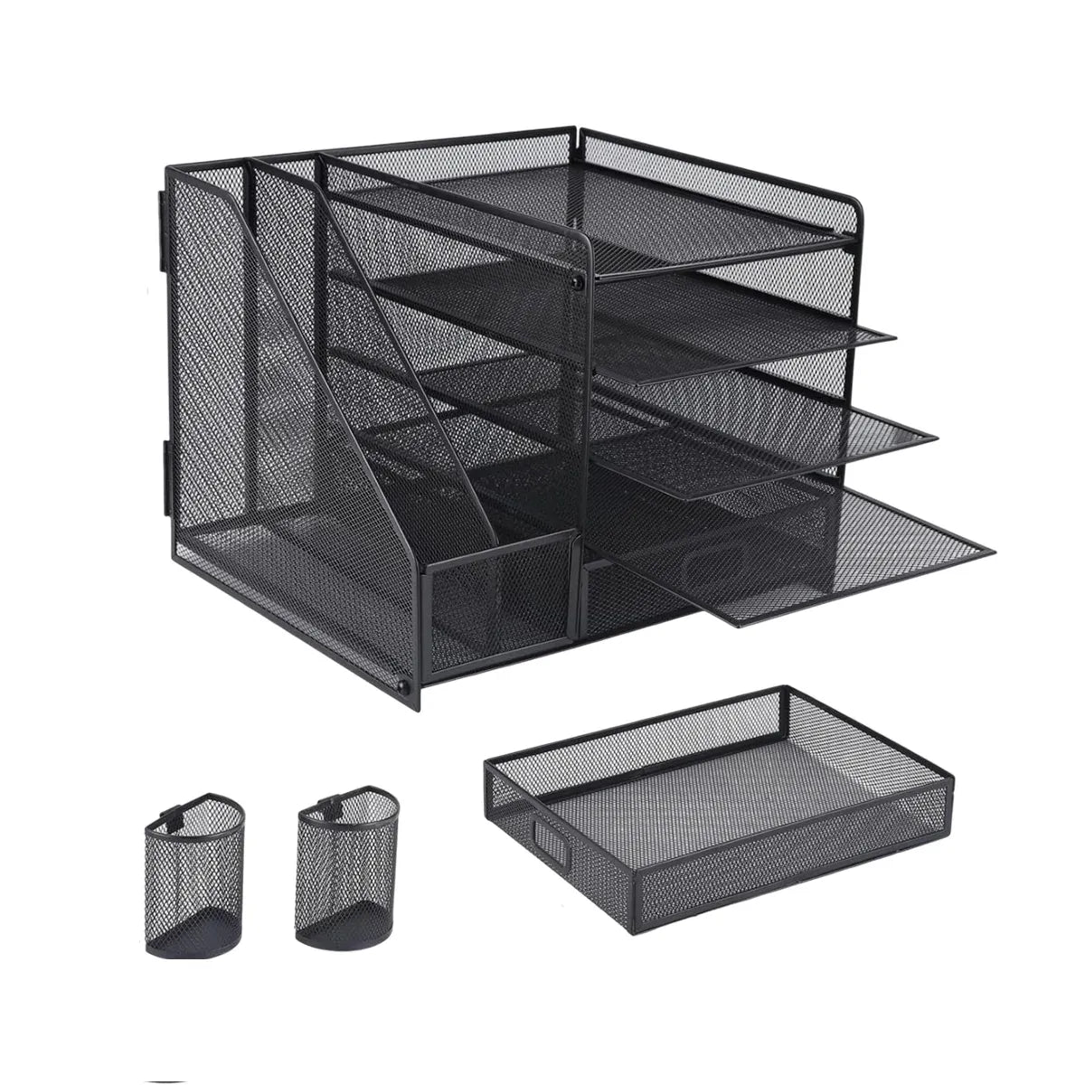 Desktop Organizer File Holder Document Storage Rack Multi Tier