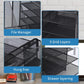 Tier Desktop Organizer File Holder Document Storage Rack Office Shelf Black 461085
