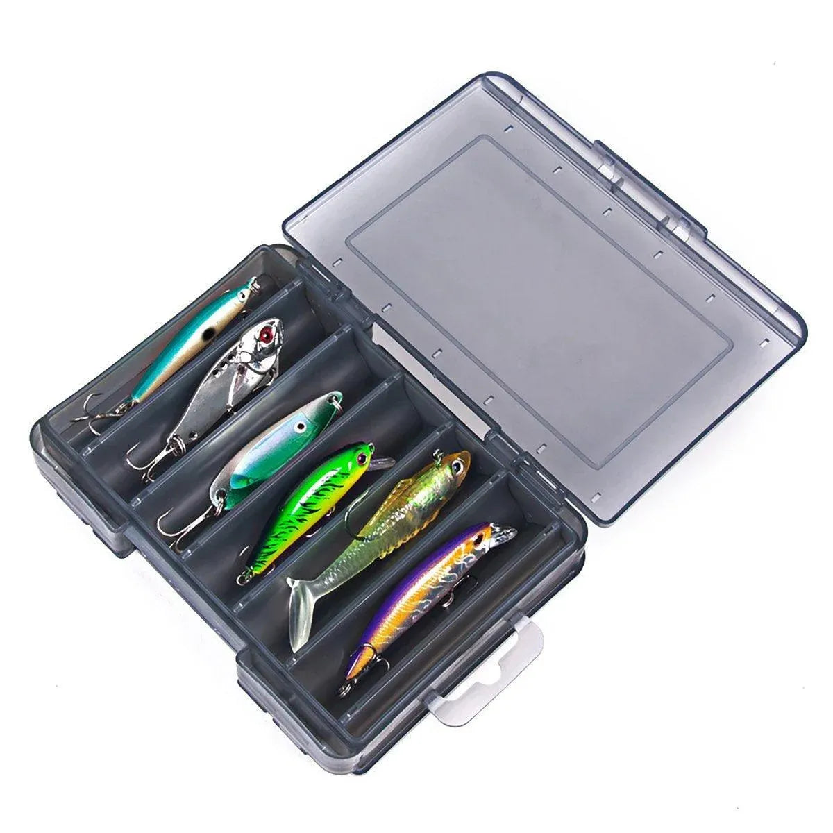 Multifunctional Fishing Bait Storage Box Accessories Gear Organizer Tool Box - Yellow-L