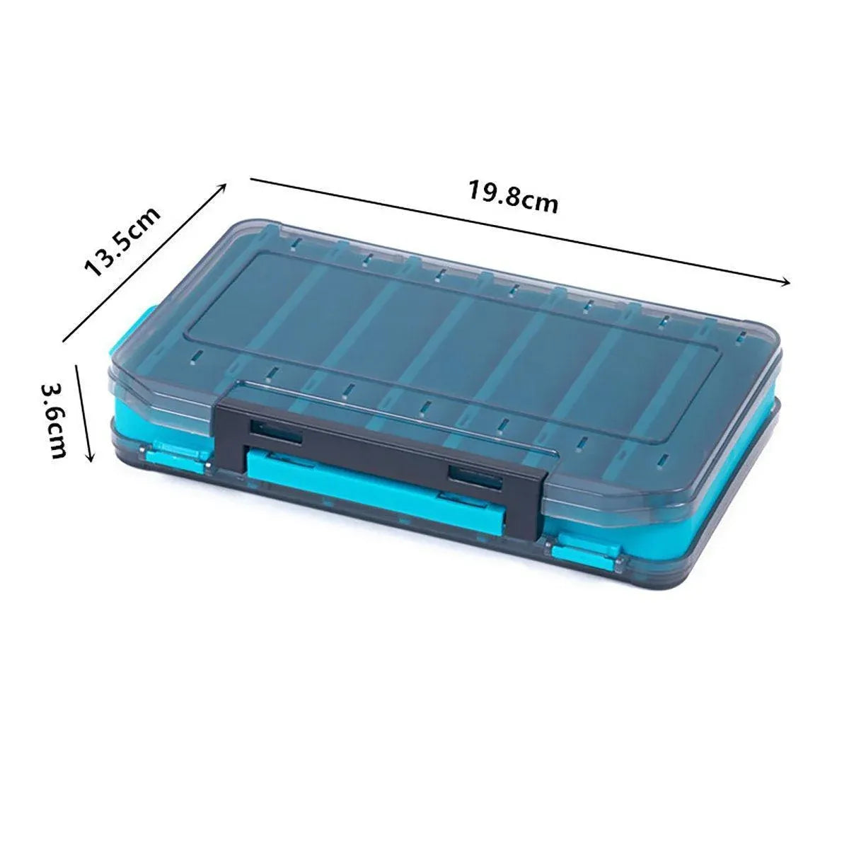 Multifunctional Fishing Bait Storage Box Accessories Gear Organizer Tool Box - Yellow-L