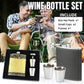 8oz Stainless Steel Wine Flask Portable Flat Metal Outdoor Bottle Gift Set Use - Lychee Pattern