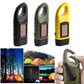 Hand Crank Solar Powered Rechargeable Led Camping Emergency Flashlight - Black