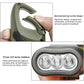 Hand Crank Solar Powered Rechargeable Led Camping Emergency Flashlight - Black