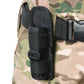Portable Outdoor Military Flashlight Bag Pouch Tactical Case Holster Belt Holder - Black