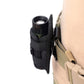 Portable Outdoor Military Flashlight Bag Pouch Tactical Case Holster Belt Holder - Black
