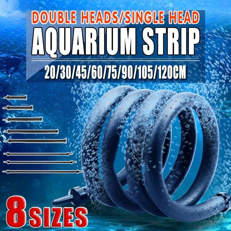 Flexible Aquarium Air Stone Oxygen Diffuser Strip for Fish Tank Aeration System - 45cm Single-inlet