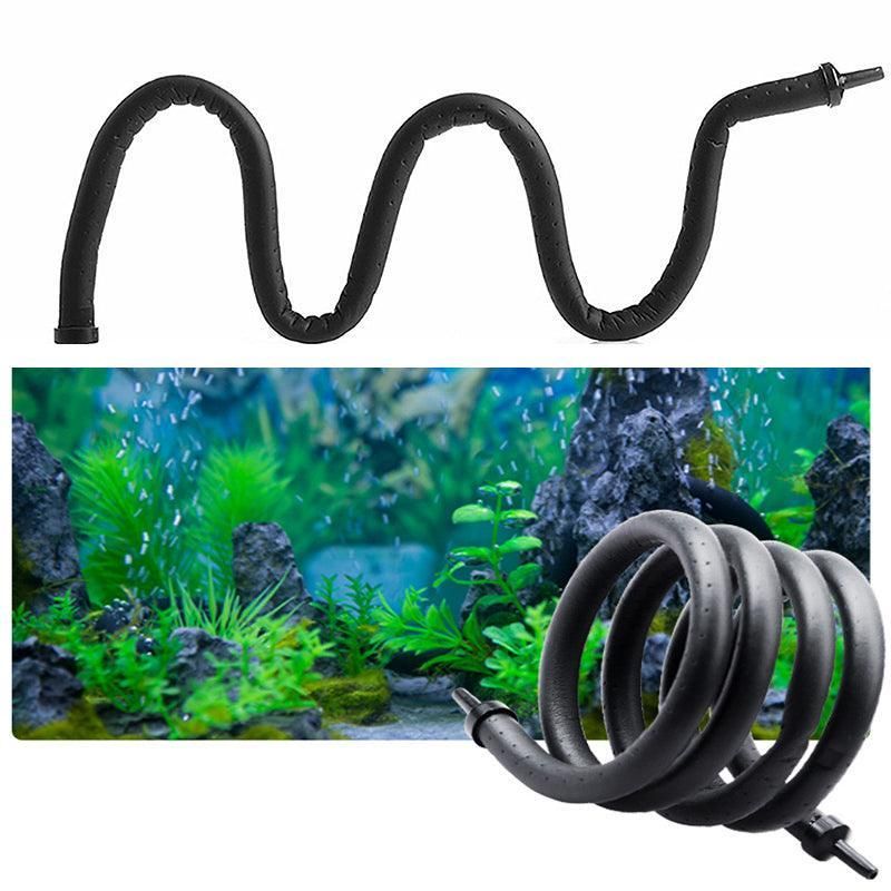 Flexible Aquarium Air Stone Oxygen Diffuser Strip for Fish Tank Aeration System - 60cm Single-inlet