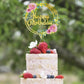 Happy Birthday Anniversary Wedding Cake Flowers Topper Acrylic Party Decorations - NO.14