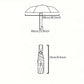Folding Umbrella Triple Fold Sunshade Rainproof UV Protection Compact Umbrella - Blue