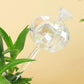 2PCS Automatic Glass Watering Cactus Plant Flower Self Drip Irrigation Tool - Transparent