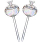 2PCS Automatic Glass Watering Cactus Plant Flower Self Drip Irrigation Tool - Transparent