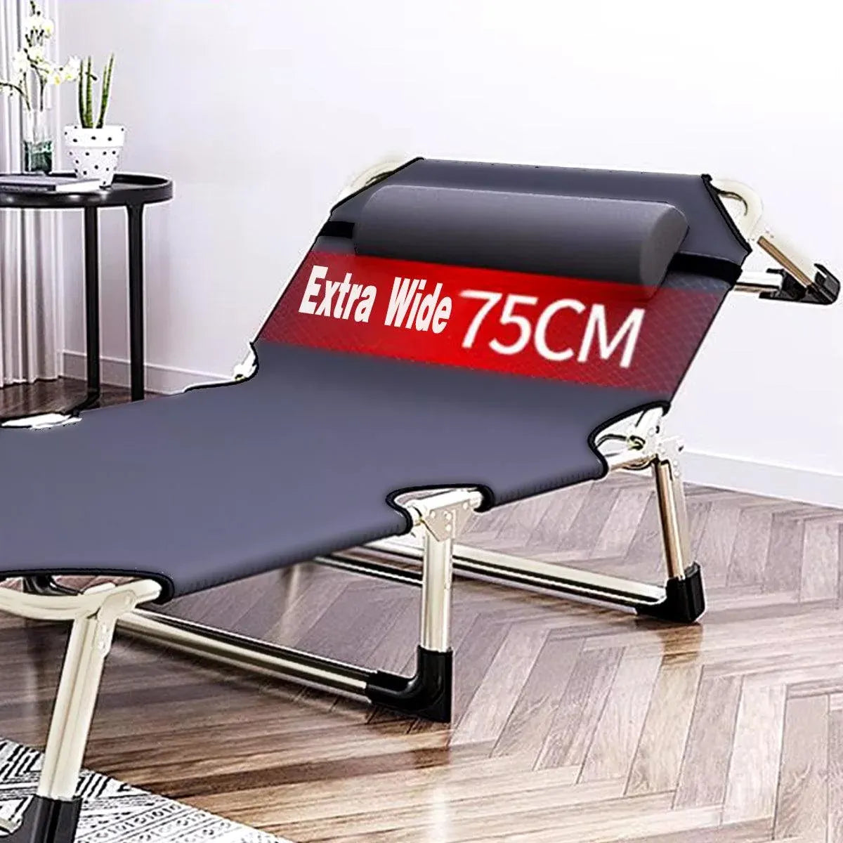 Multifunctional Recliner Folding Bed Lounge Chair for Lunch Break Relaxation