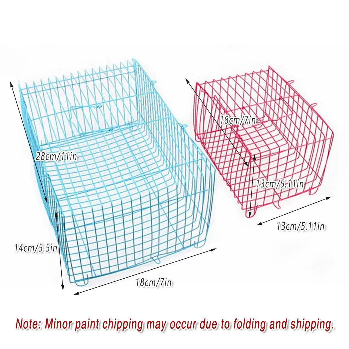 Small Bird Transport Collapsible Cage Travel Pet Carrier Portable Folding Cage L