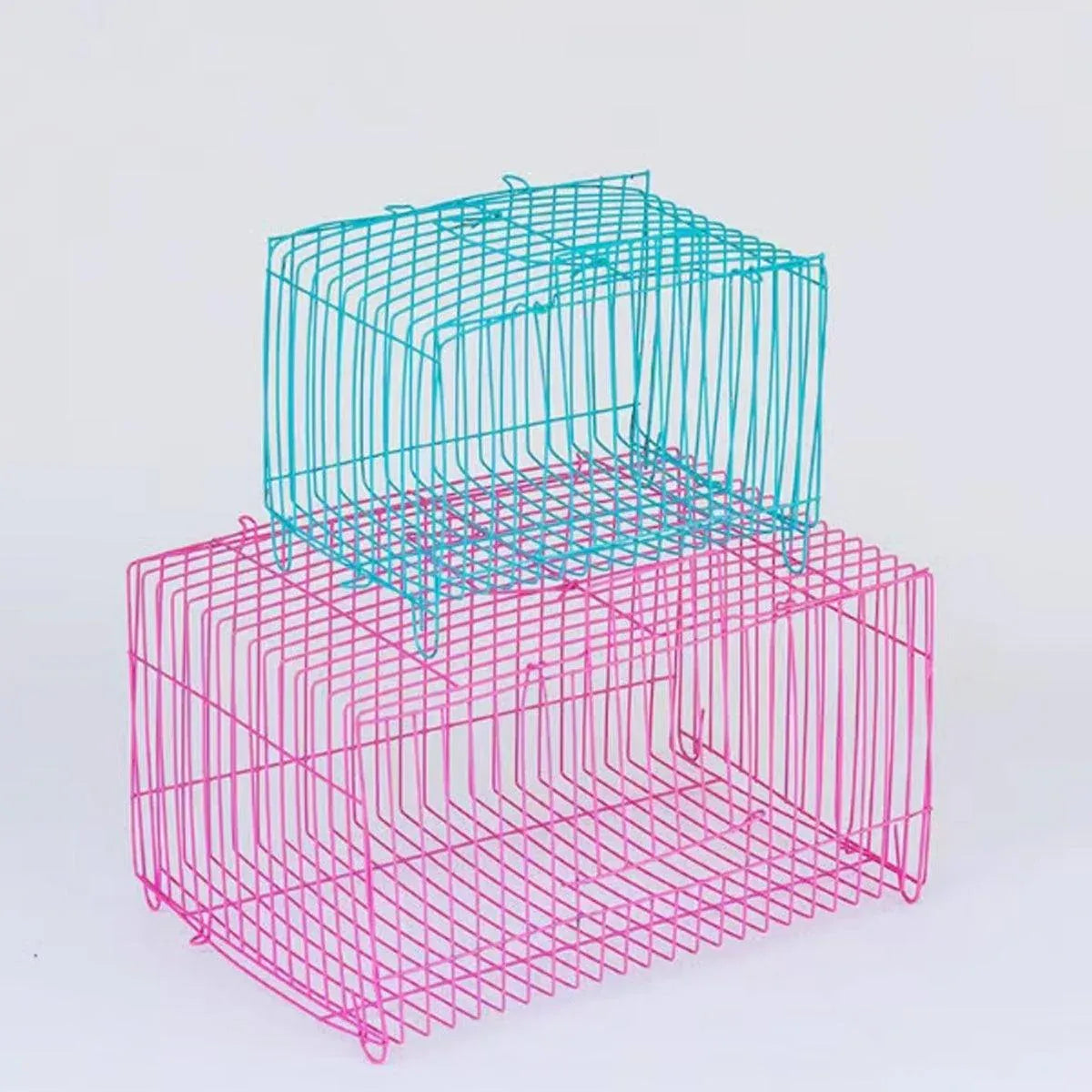 Cage Travel Pet Carrier Portable Folding Cage L 10pcs 730538 Small Bird