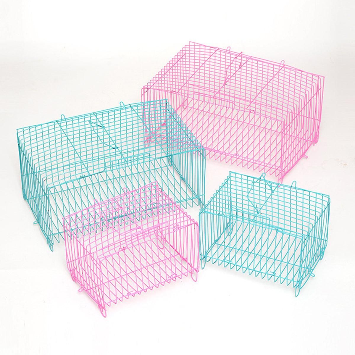 Travel Pet Carrier Portable Folding Cage L 10pcs 730538 Small Bird Transport