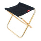Folding Camping Chair Portable Fishing Stool Lightweight Outdoor Travel Seat - Black
