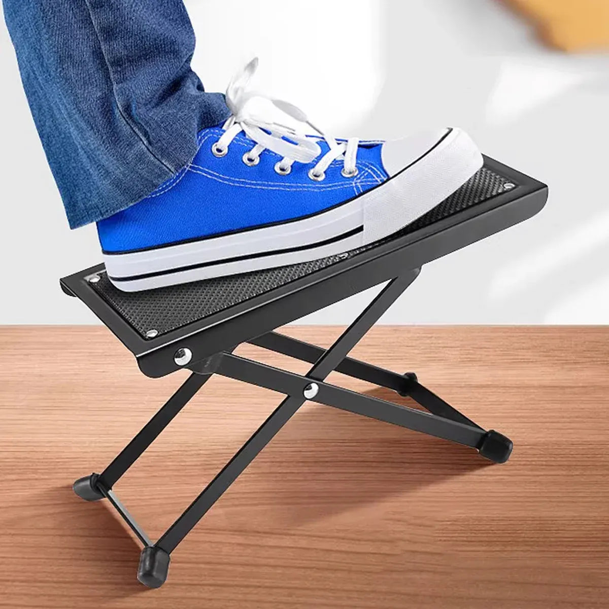 Guitar Foot Rest Pedal Adjustable 6-Position Foldable Stand Support for Players