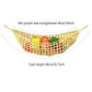 Under Desk Hanging Fruit Basket Kitchen Storage Net Home Organizer for Fruits - Yellow