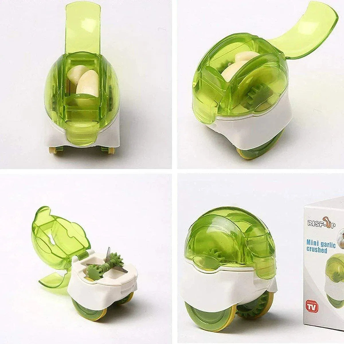 Push Garlic Crusher Roller Garlic Presser Slicer Garlic Mincer Kitchen Tool