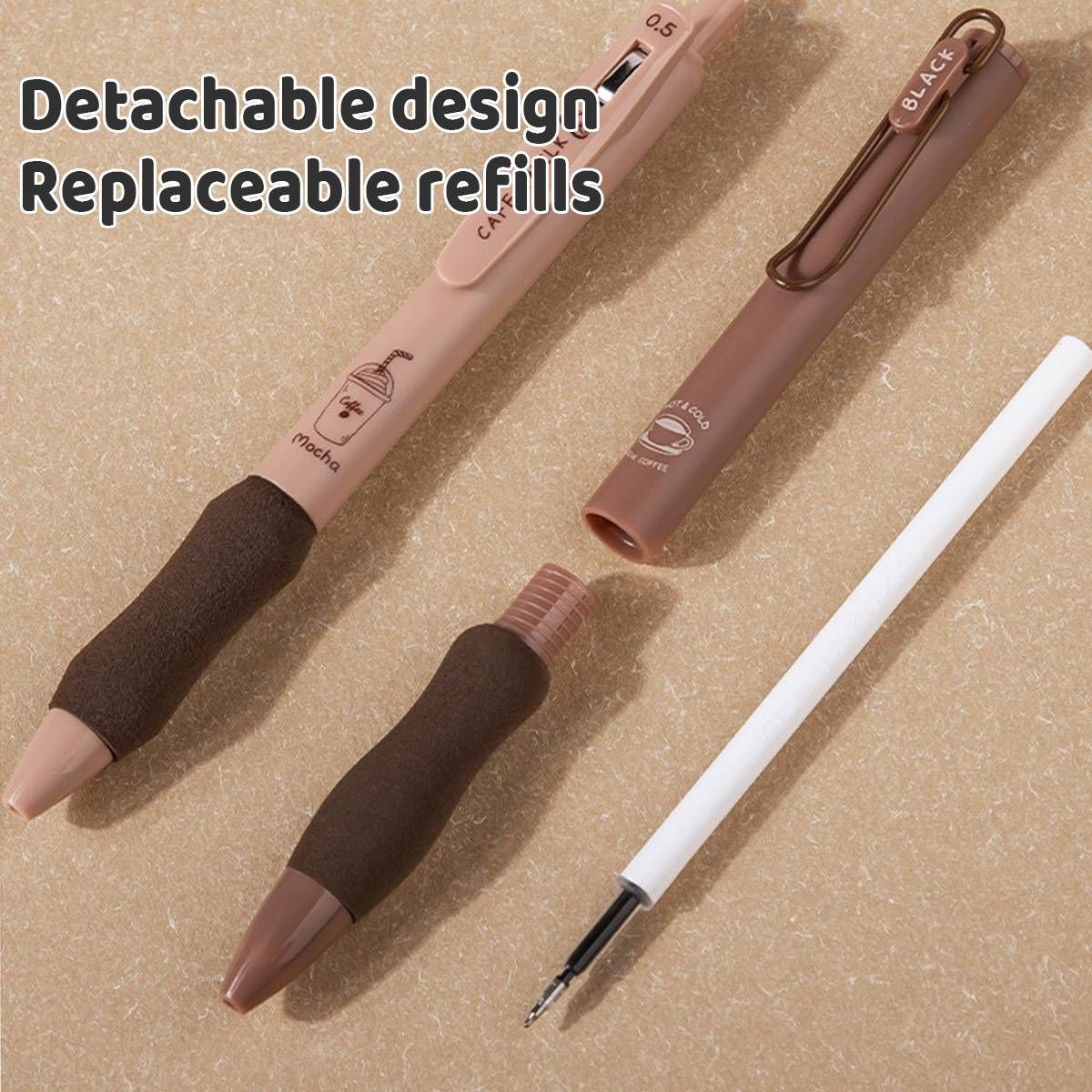 5pcs Quick Dry Ballpoint Pen Smooth Writing Instrument Office School Supplies - Blue