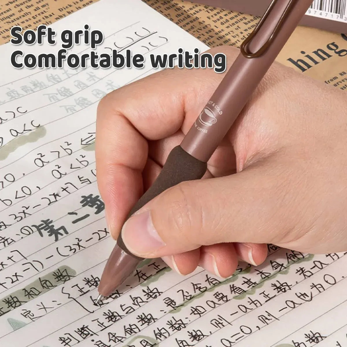 5pcs Quick Dry Ballpoint Pen Smooth Writing Instrument Office School Supplies - Blue