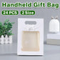 24PCS Bow Flap Tote Bag Reusable Shopping Carry Bag Gift Party Packaging Bag - 26x19x9cm