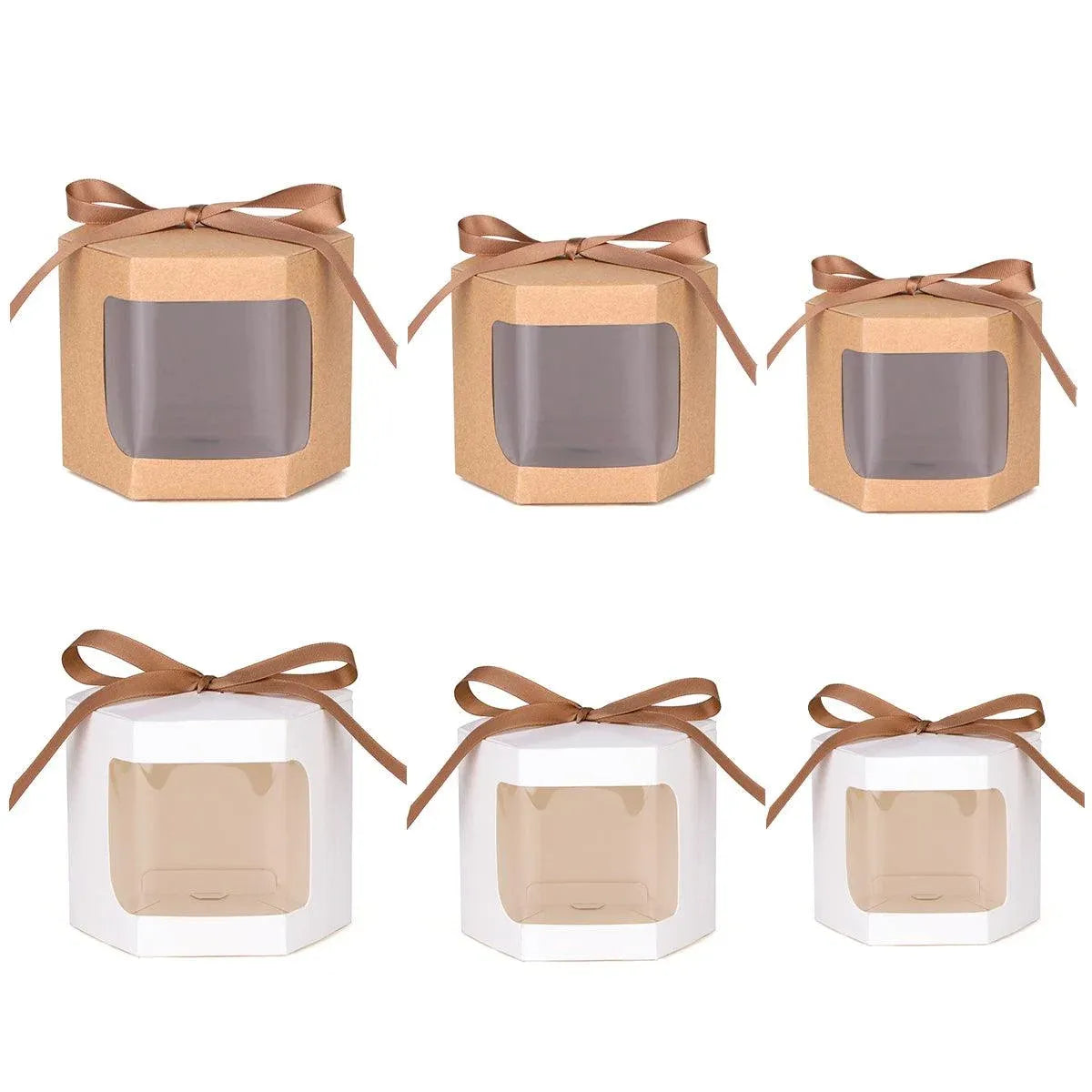 20PCS Small Gift Box Candy Storage Box Party Favor Treat Packaging Recyclable - White-S