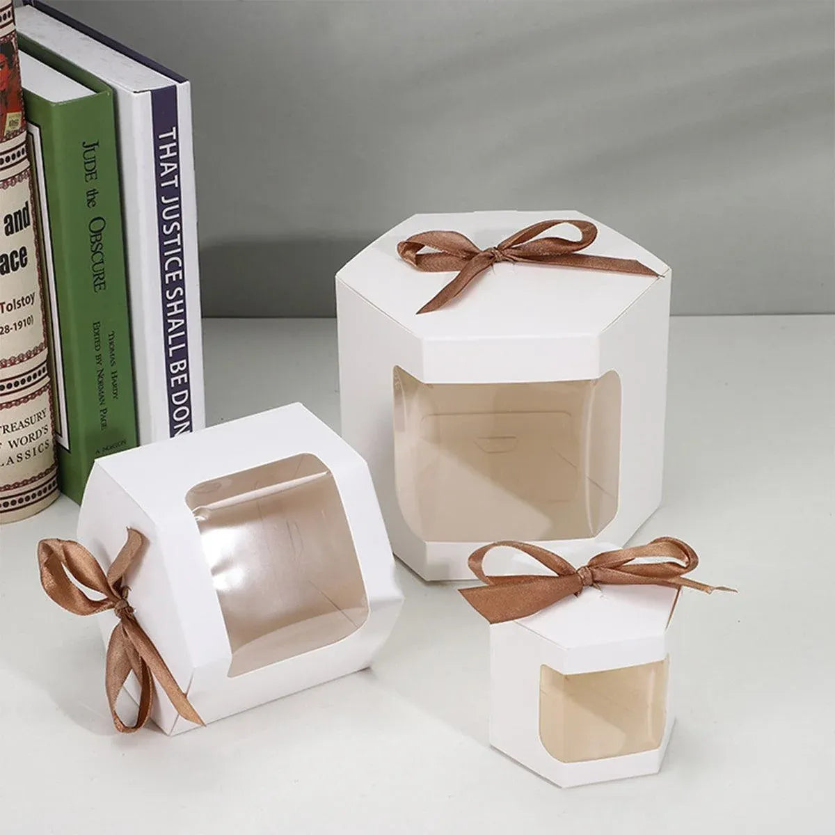 20PCS Small Gift Box Candy Storage Box Party Favor Treat Packaging Recyclable - White-S