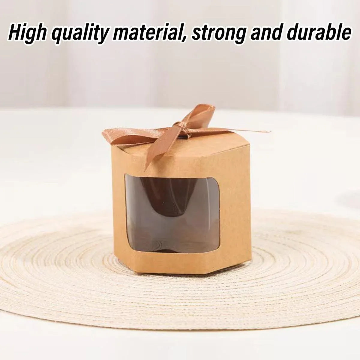 20PCS Small Gift Box Candy Storage Box Party Favor Treat Packaging Recyclable - White-S