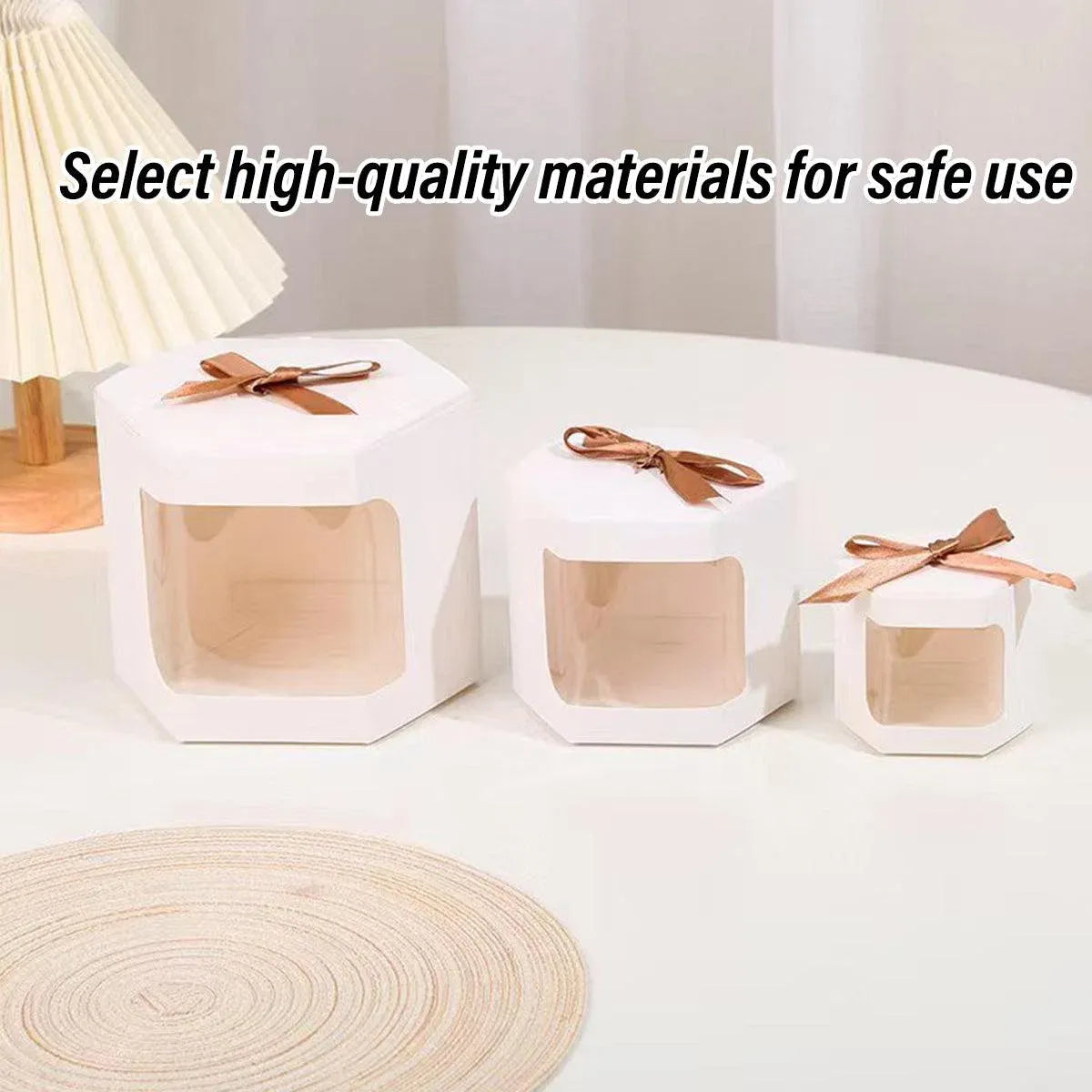 20PCS Small Gift Box Candy Storage Box Party Favor Treat Packaging Recyclable - White-S