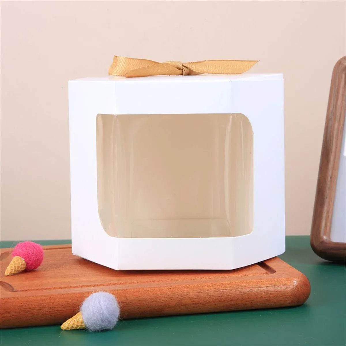 20PCS Small Gift Box Candy Storage Box Party Favor Treat Packaging Recyclable - White-S
