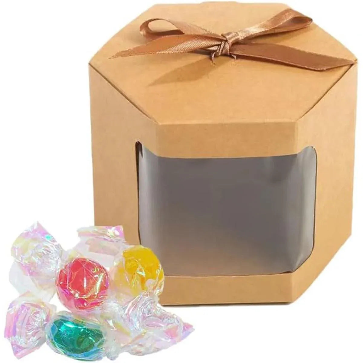 20PCS Small Gift Box Candy Storage Box Party Favor Treat Packaging Recyclable - White-S