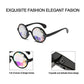 Festival Rave Kaleidoscope Glasses Prism Lens Crystal Effect Party Sunglasses - Pink