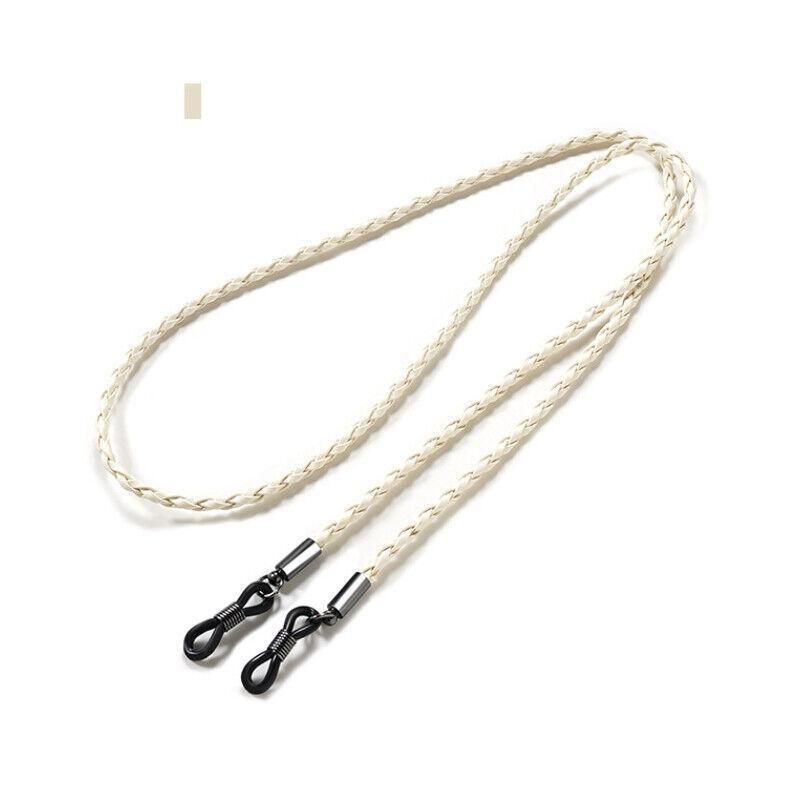 PU Sunglasses Reading Glasses Spectacles Eyeglass Holder Strap Chain - Black