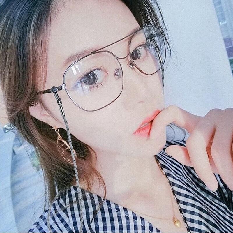 PU Sunglasses Reading Glasses Spectacles Eyeglass Holder Strap Chain - Black