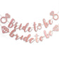 Bride To Be Rose Gold Banner Diamond Wedding Bridal Shower Hens Party Decoration - Diamond Ring