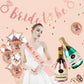 Bride To Be Rose Gold Banner Diamond Wedding Bridal Shower Hens Party Decoration - Diamond Ring