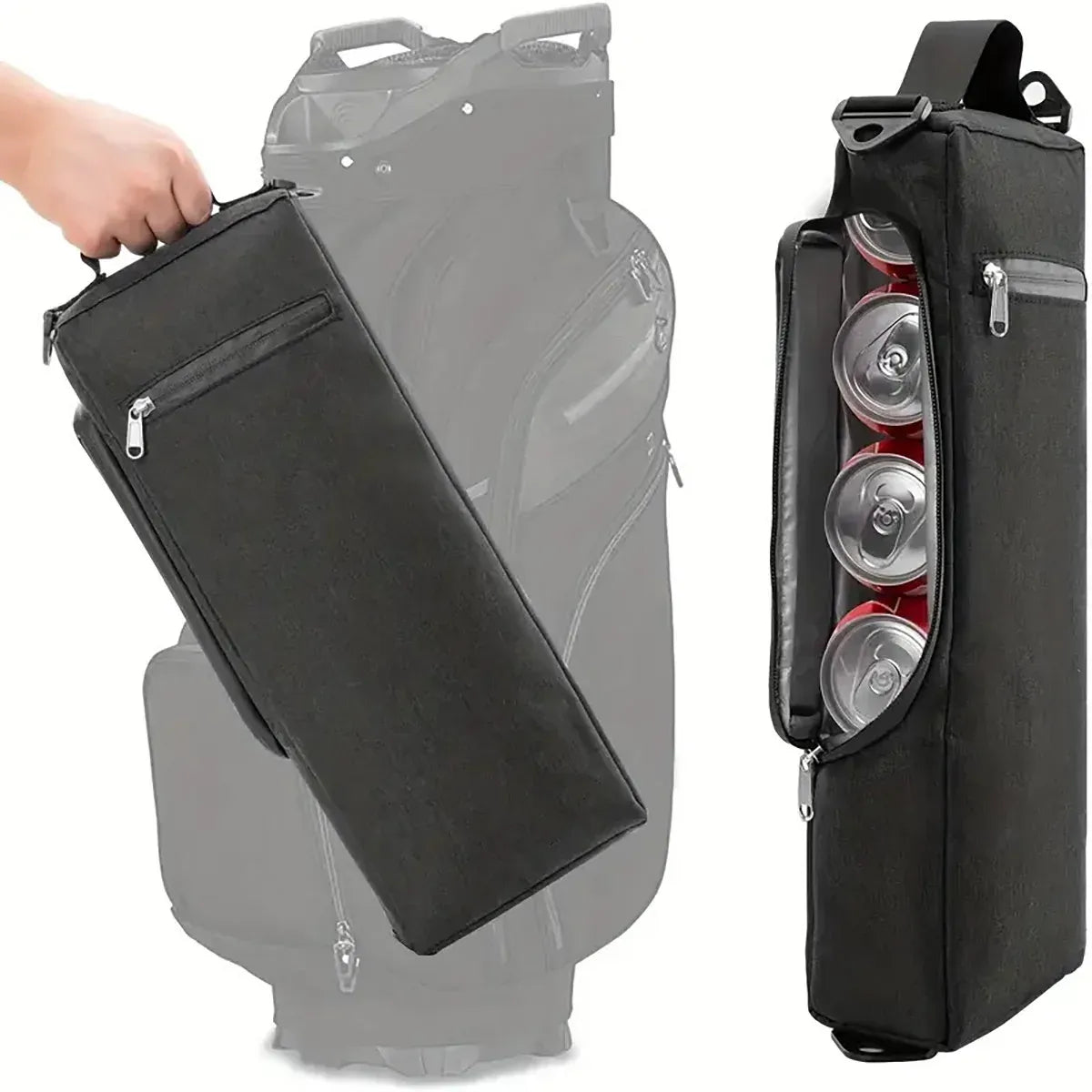 Portable Insulated Golf Cooler Bag Cold Storage Beverage Ice Bag for Cans Drinks