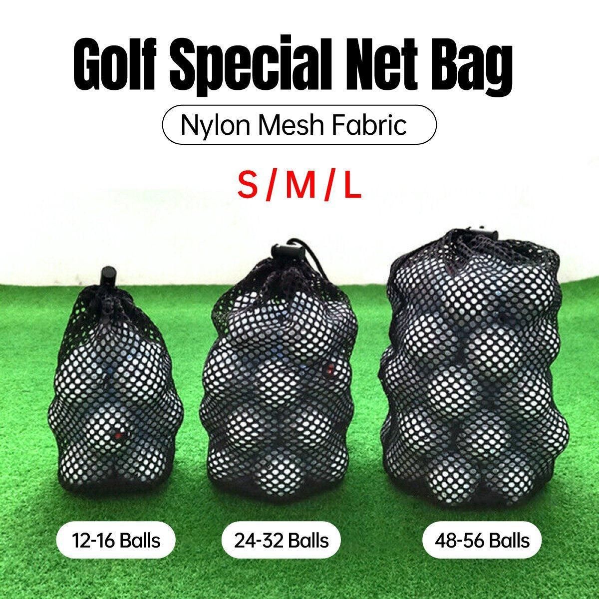 Super Strong Nylon Golf Net Bag Durable Ball Bag for Golf Ball Storage Solution - M