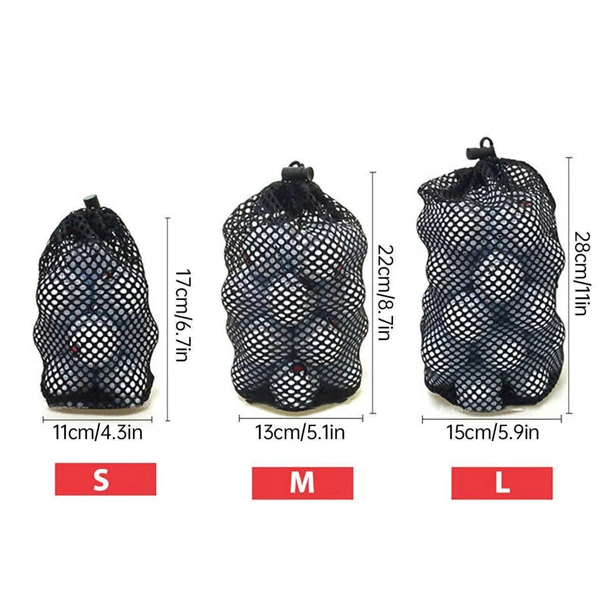 Super Strong Nylon Golf Net Bag Durable Ball Bag for Golf Ball Storage Solution - M