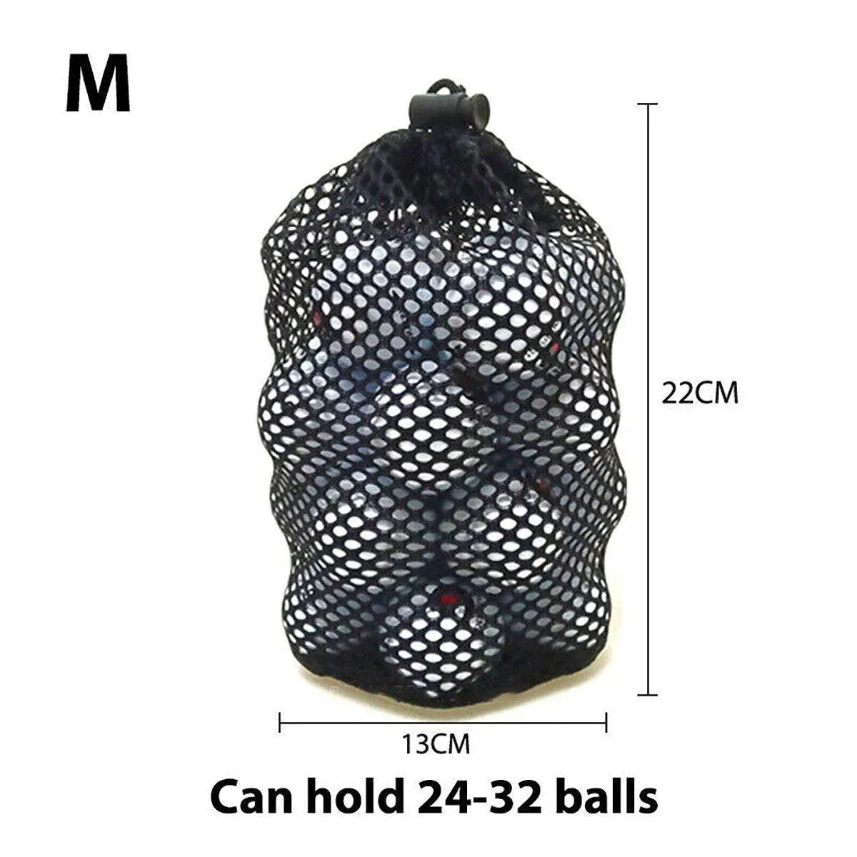 Super Strong Nylon Golf Net Bag Durable Ball Bag for Golf Ball Storage Solution - M
