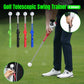 Golf Swing Training Aid Telescopic Impact Sound Stick Exercise Tool for Practice - Black